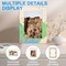30-Pack DIY Wooden Picture Frame Craft Kit – 7.5"x5.5" Photo Frames with 12 Paint Pens, 16 Sheets Crystal Diamond Stickers for Thanksgiving, Christmas, and Holiday Crafts